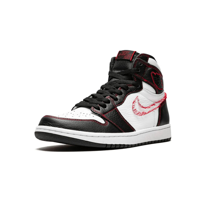 Jordan 1 Retro High Defiant White Black Gym Red