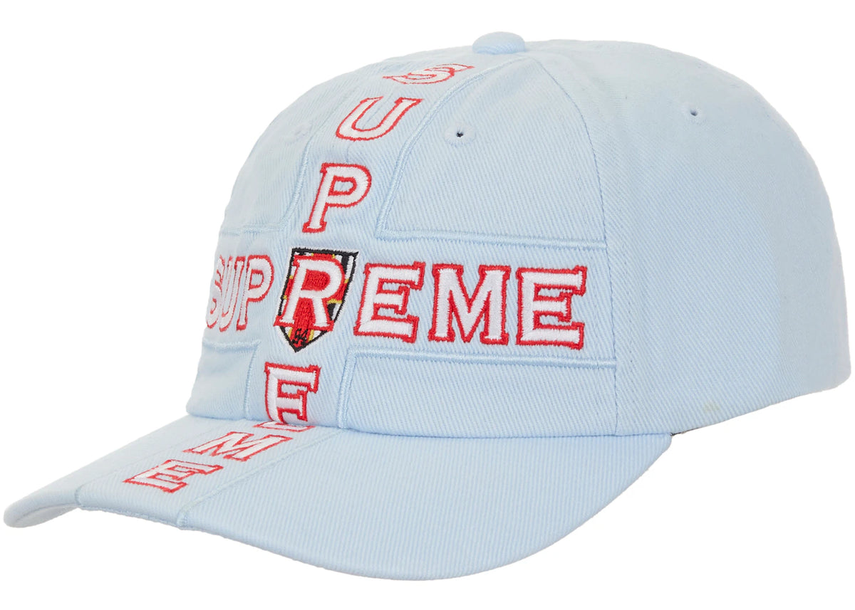 Supreme Cross 6-Panel Cap Light Blue