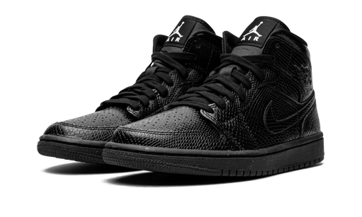 Jordan 1 Mid Black Snakeskin (Women's)