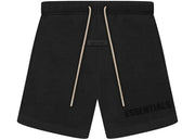 Fear of God Essentials Cream Drawstring Sweatshort Jet Black
