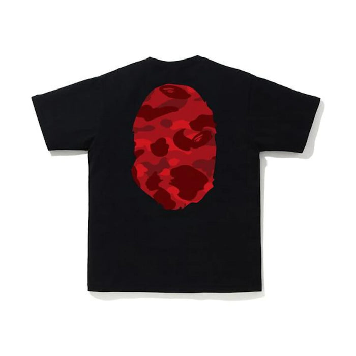 BAPE Color Camo Big Ape Head Tee Black/Red