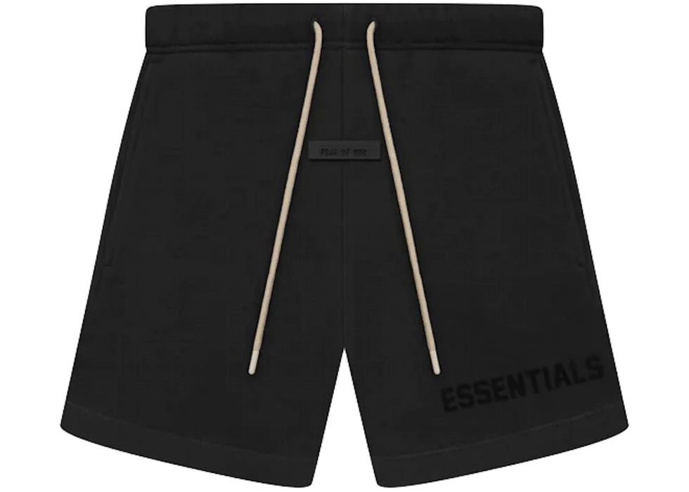 Fear of God Essentials Cream Drawstring Sweatshort Jet Black