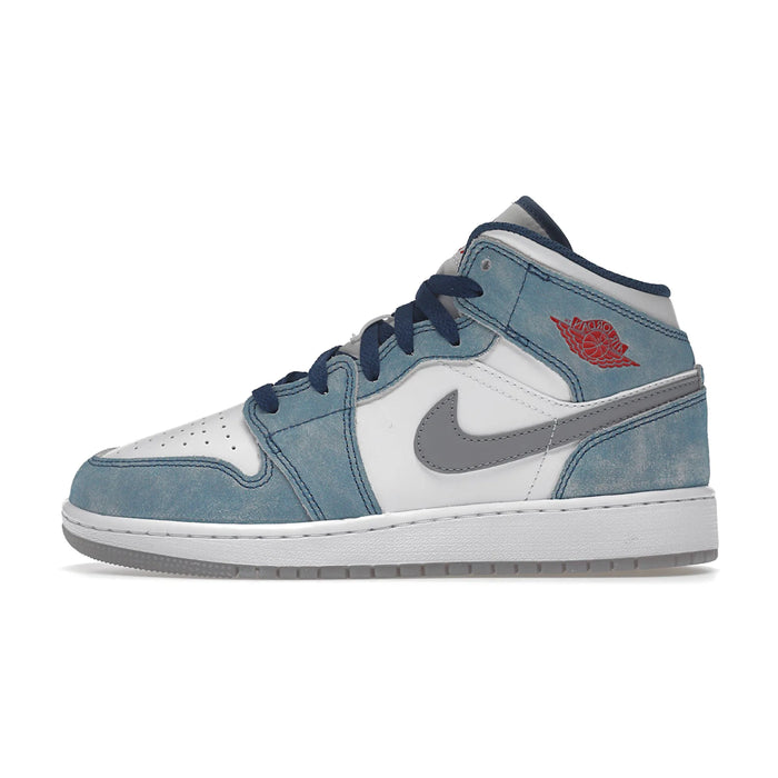 Jordan 1 Mid SE French Blue Light Steel (GS)