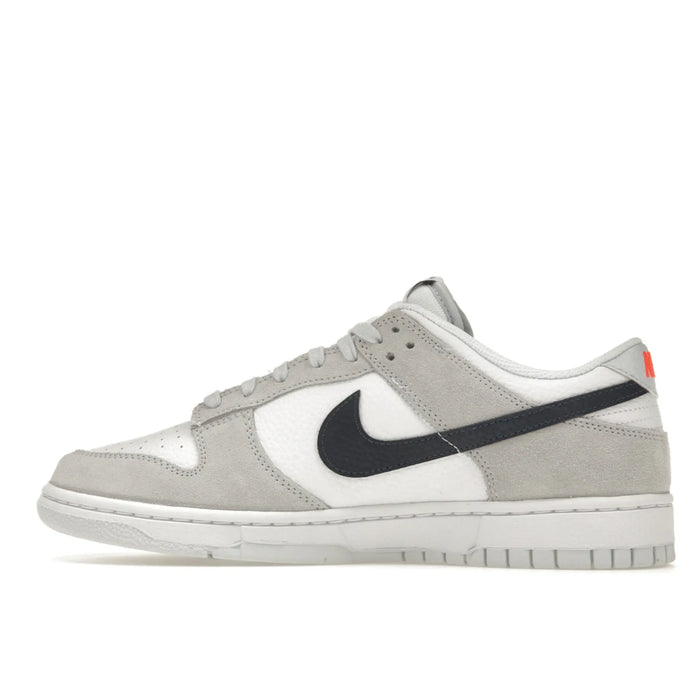 Nike Dunk Low White Grey Navy Aqua Mini Swoosh