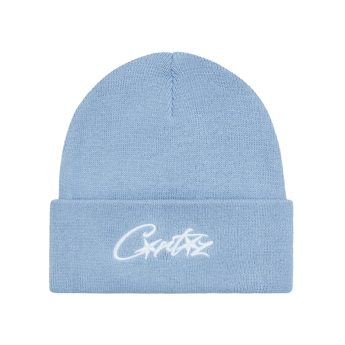 Corteiz Allstarz Folded Beanie Baby Blue