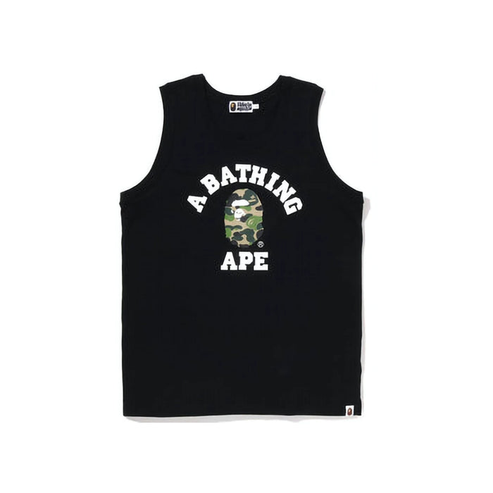 BAPE ABC Camo College Tank Top Black Green