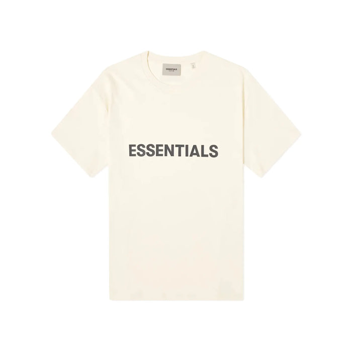 Fear of God Essentials Boxy T-Shirt Applique Logo Butter Cream