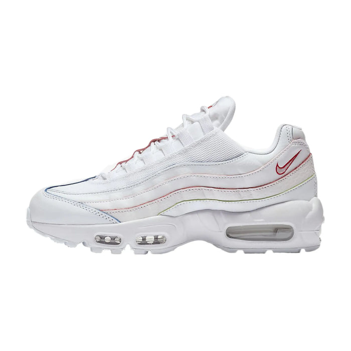 Nike Air Max 95 Triple White (Rainbow Borders) (Women's)