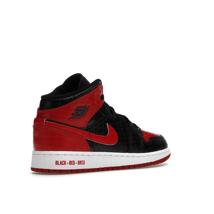Jordan 1 Mid Bred Text (GS)