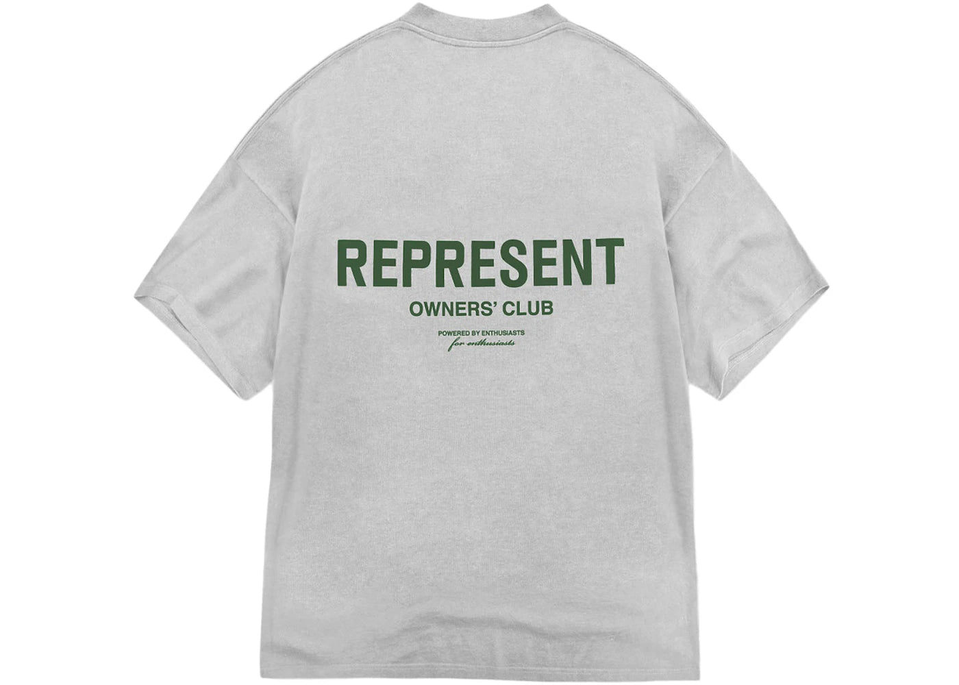 Represent Owners Club T-Shirt Ash Grey/Racing Green