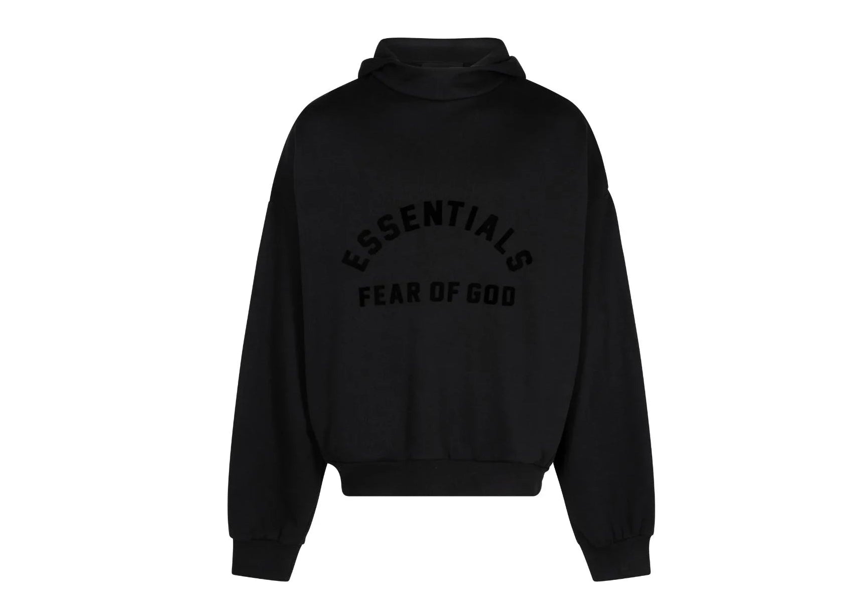 Fear of God Essentials Arch Logo Hoodie Jet Black