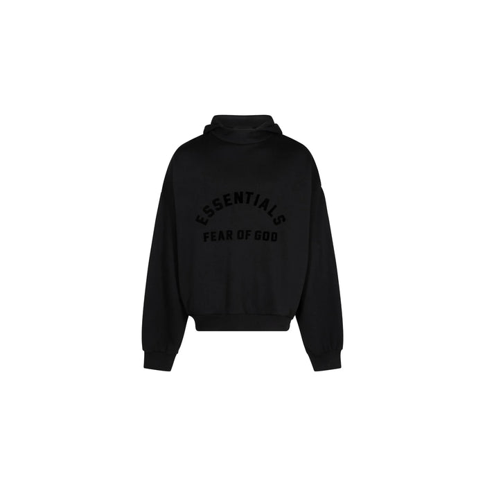 Fear of God Essentials Arch Logo Hoodie Jet Black