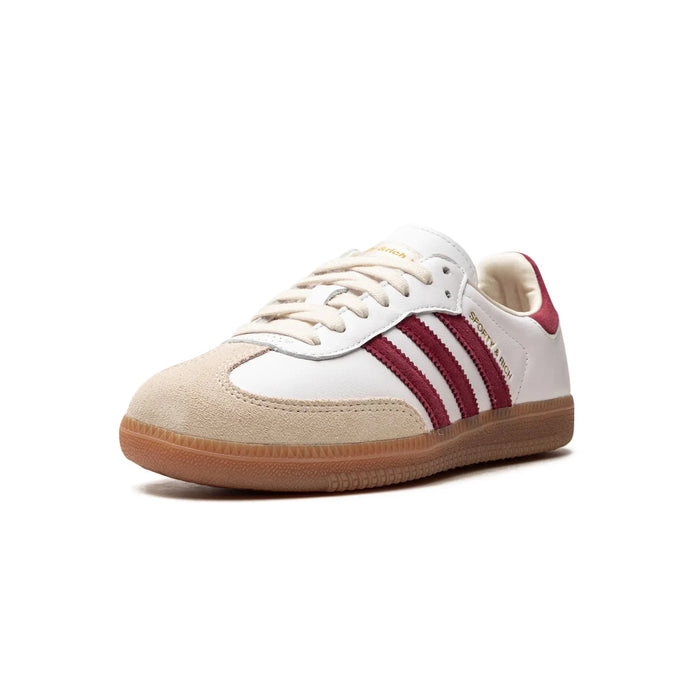 adidas Samba Sporty & Rich White Collegiate Burgundy