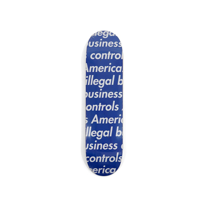 Supreme Illegal Business Skateboard Deck Blue
