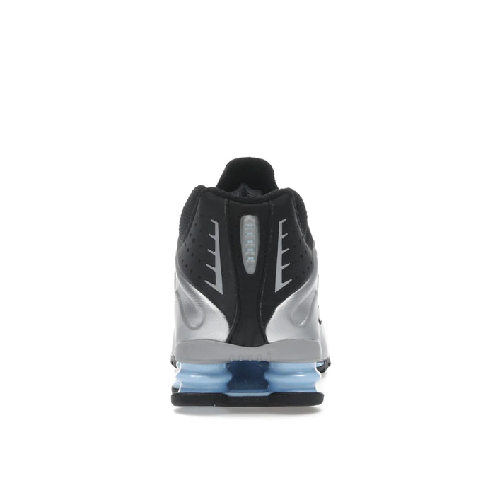 Nike Shox R4 Metallic Silver Black Psychic Blue