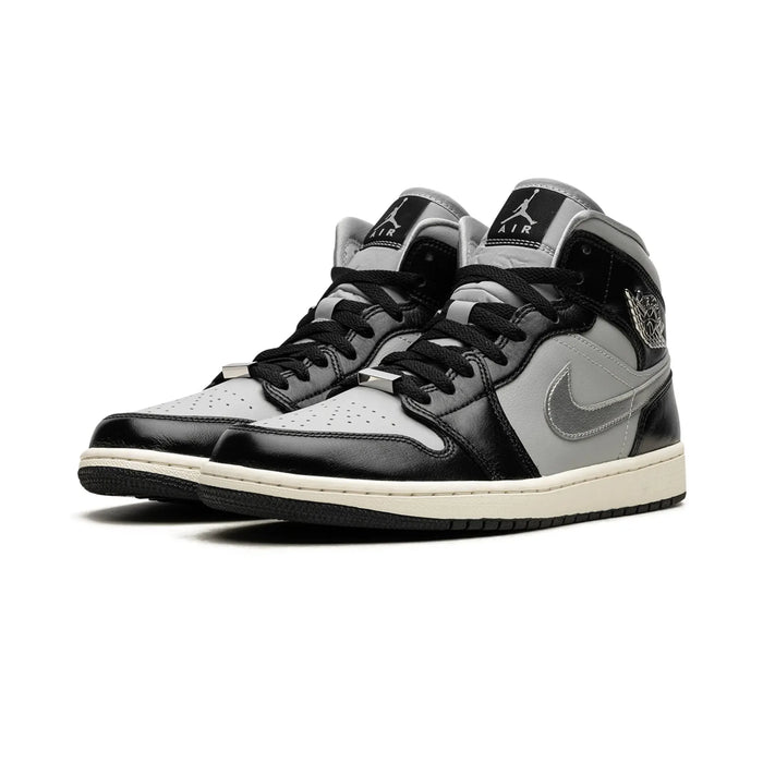 Jordan 1 Mid SE Black Metallic Silver (Women's)