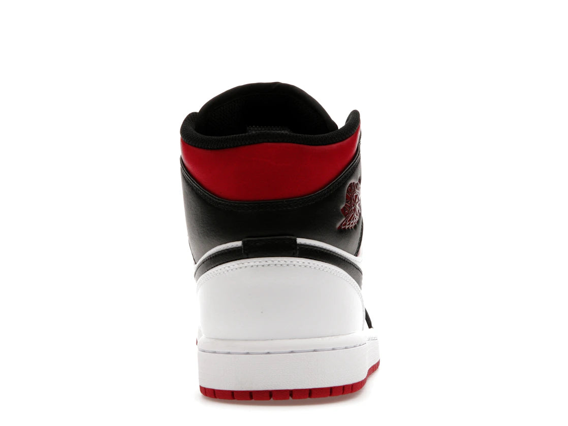 Jordan 1 Mid Gym Red Black Toe