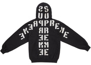 Supreme Mirrored Applique Hooded Sweatshirt Black