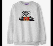 Fucking Awesome Snake Crewneck Heather Grey