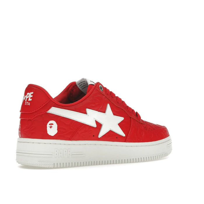 A Bathing Ape Bape Sta Low #3 Line Camo Red