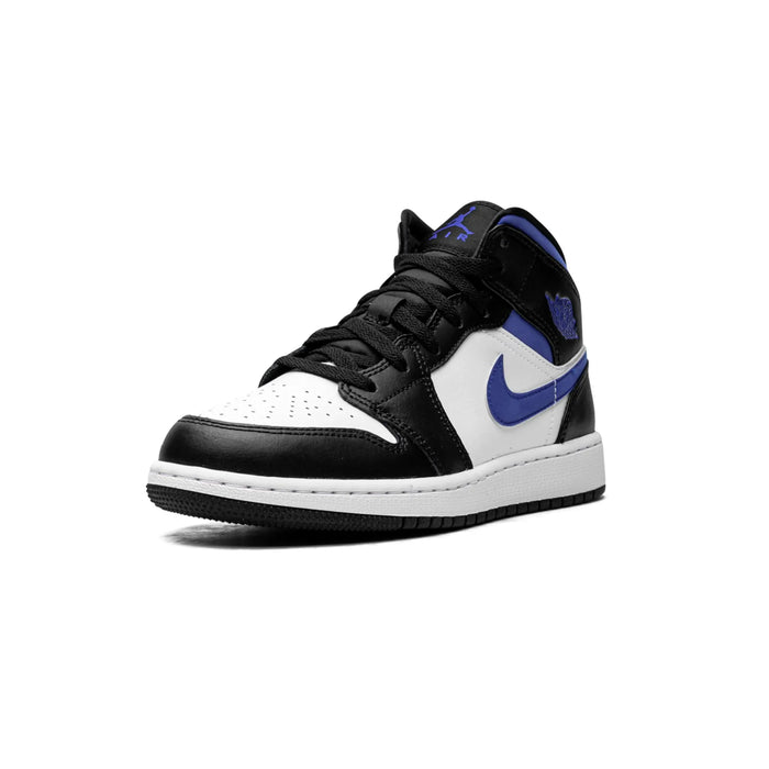 Jordan 1 Mid White Black Racer Blue (GS)