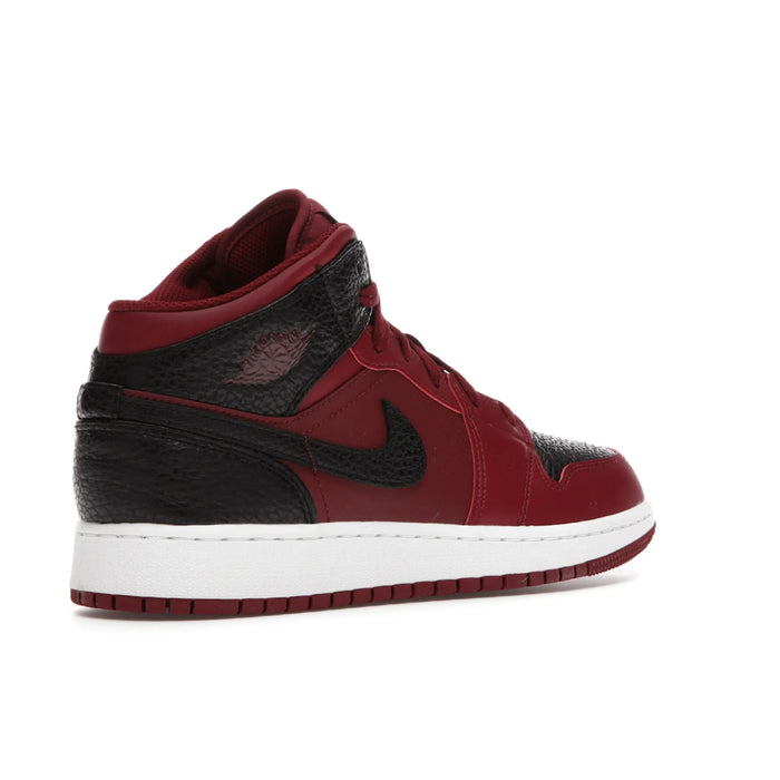 Jordan 1 Mid Team Red Black White (GS)
