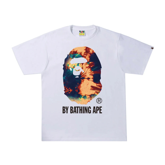 BAPE Tie Dye By Bathing Ape Tee White/Navy