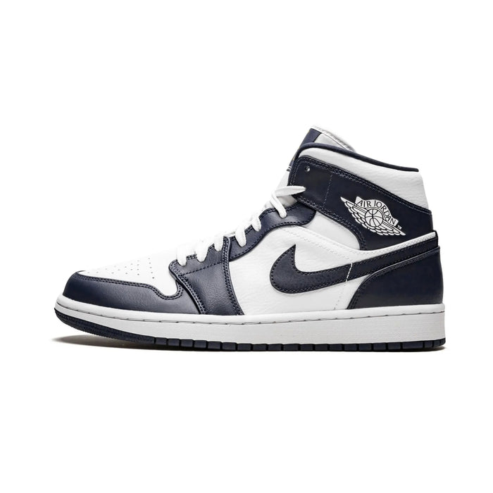 Jordan 1 Mid White Metallic Gold Obsidian