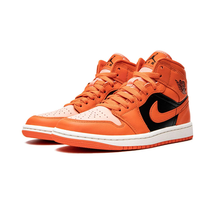 Jordan 1 Mid SE Rush Orange Crimson Bliss (Women's)