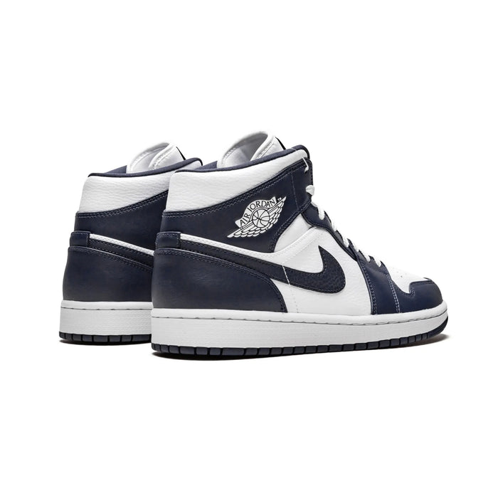 Jordan 1 Mid White Metallic Gold Obsidian