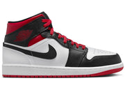 Jordan 1 Mid Gym Red Black Toe