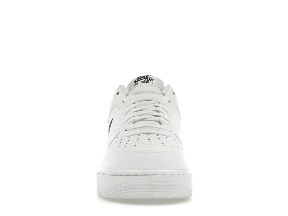 Nike Air Force 1 Low '07 Quadruple Swoosh White Navy Crimson