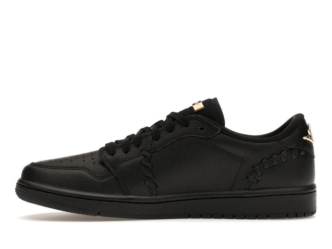 Jordan 1 Low Method of Make Black Metallic Gold (Women's)