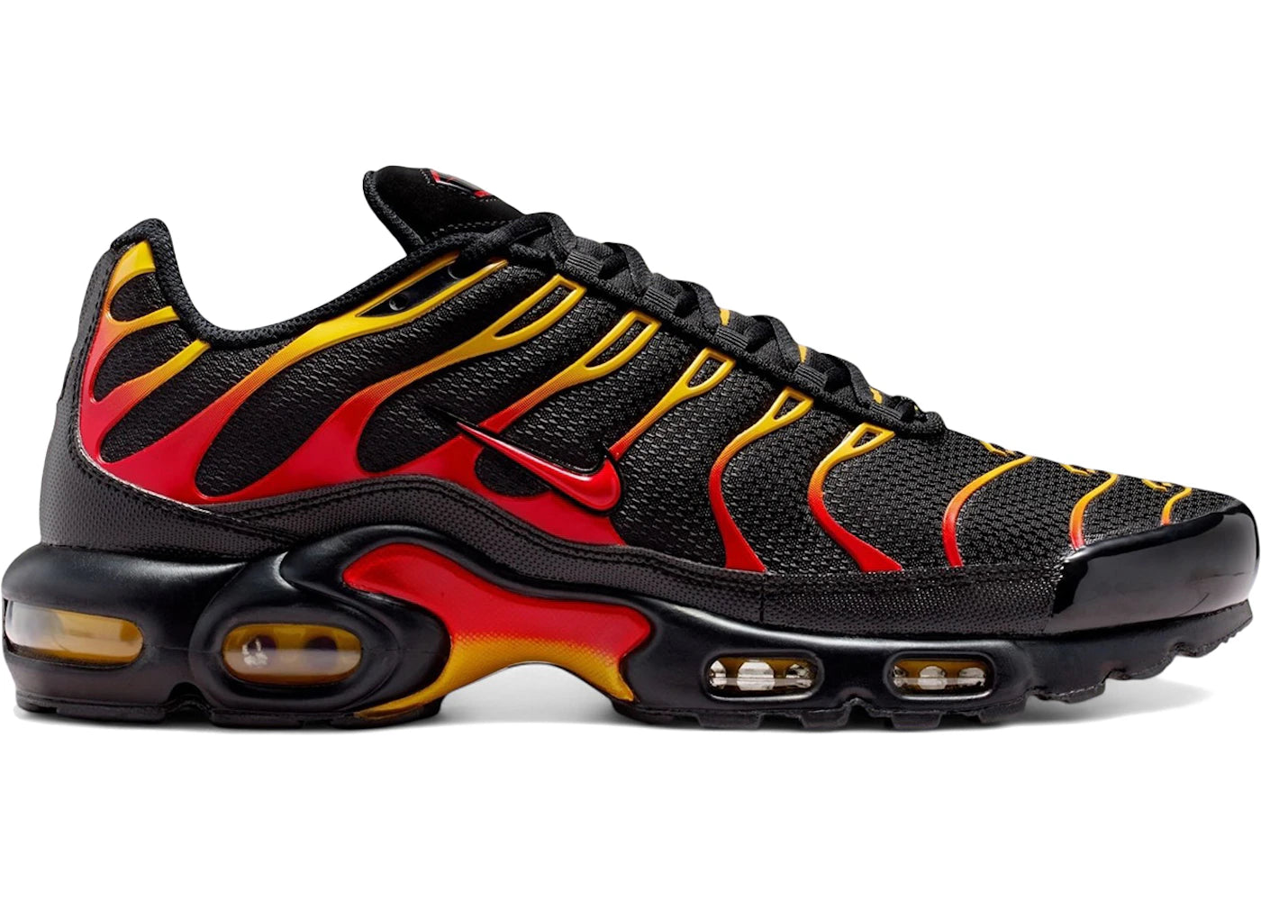 Nike Air Max Plus Black University Gold Red