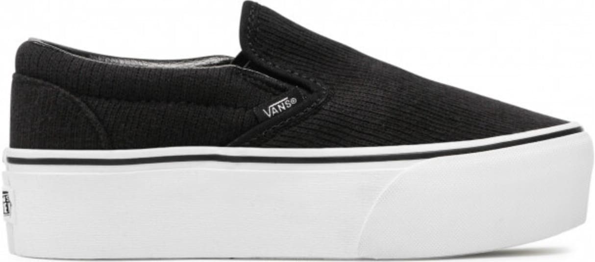 Vans Classic Slip On Rib Knit White Black (W)