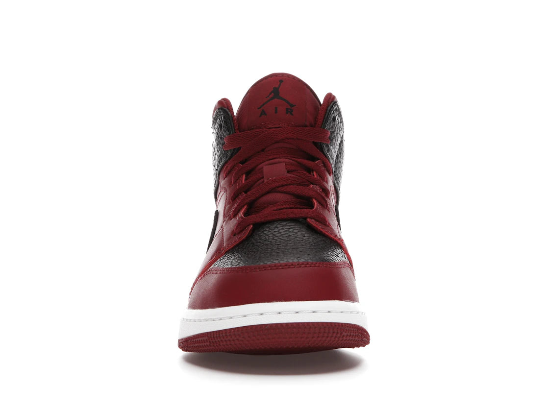 Jordan 1 Mid Team Red Black White (GS)