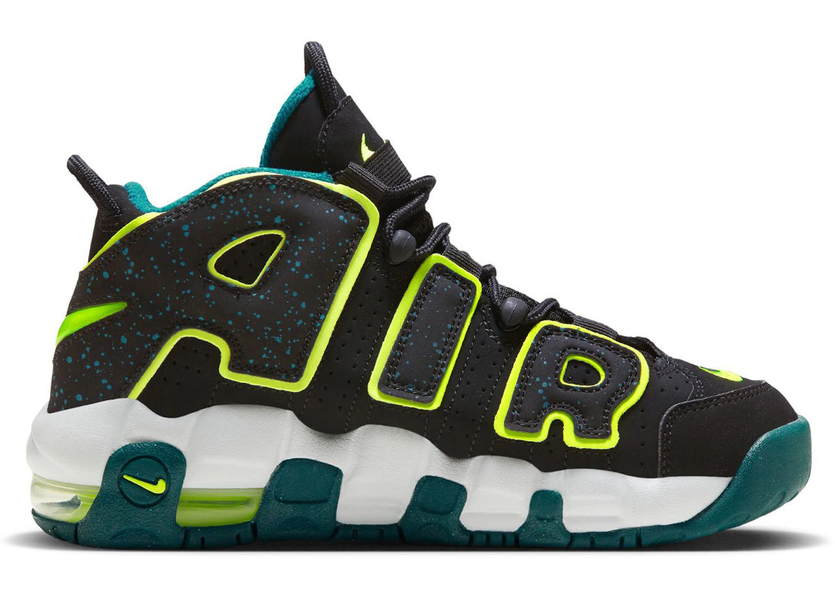 Nike Air More Uptempo Low Black Geode Teal (GS)