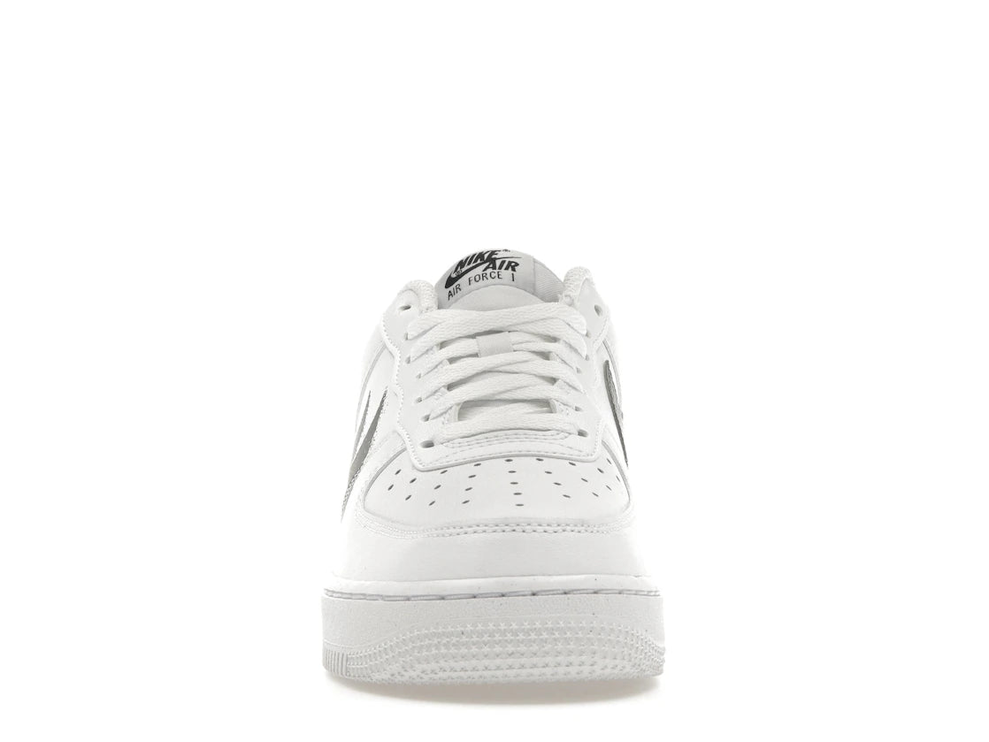 Nike Air Force 1 Low '07 Spray Paint Swoosh White Black Grey