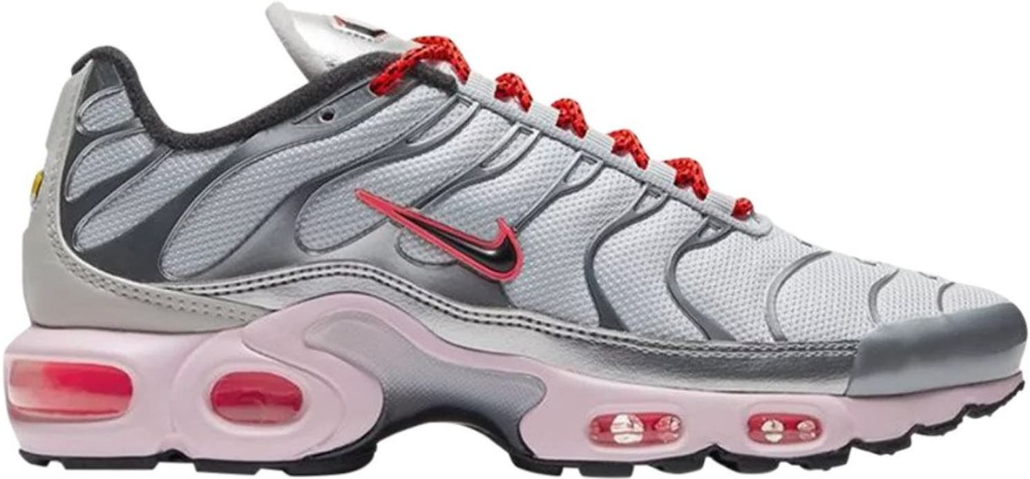 Nike Air Max Plus Metallic Silver Bright Crimson (Women's)