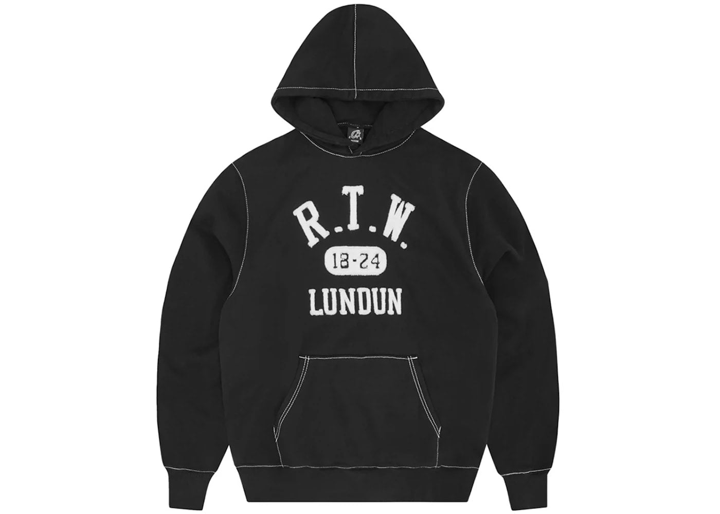 Corteiz RTW College Hoodie Black