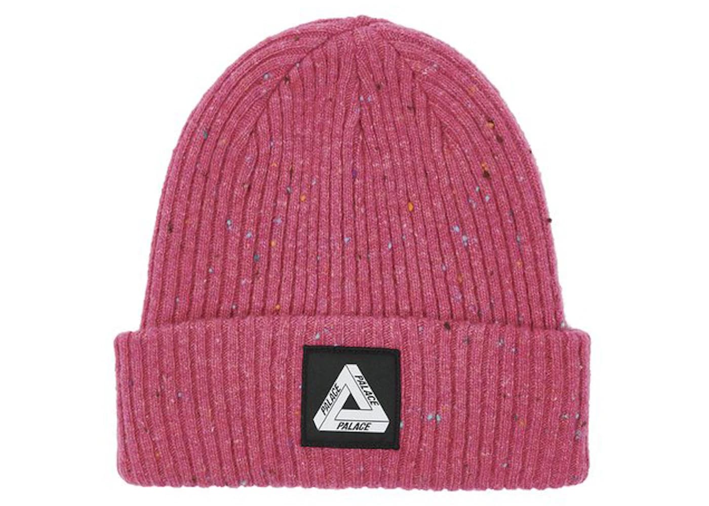 Palace Nepped Tri-Ferg Patch Beanie Cherry