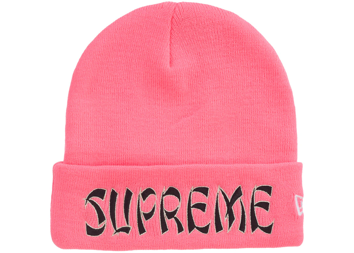 Supreme New Era Action Beanie Pink