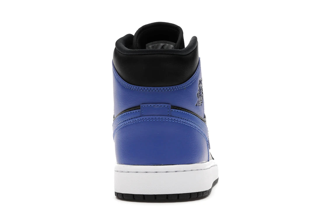 Jordan 1 Mid Hyper Royal Tumbled Leather