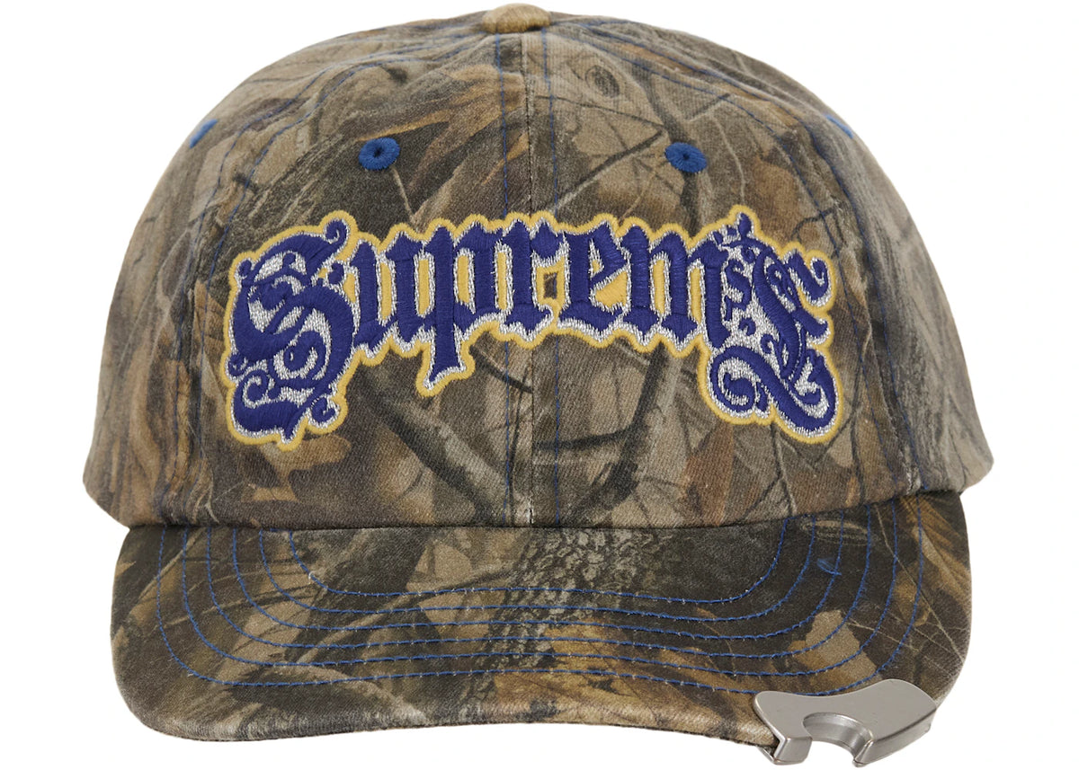 Supreme Bottle Opener 6-Panel Hat Brown Camouflage
