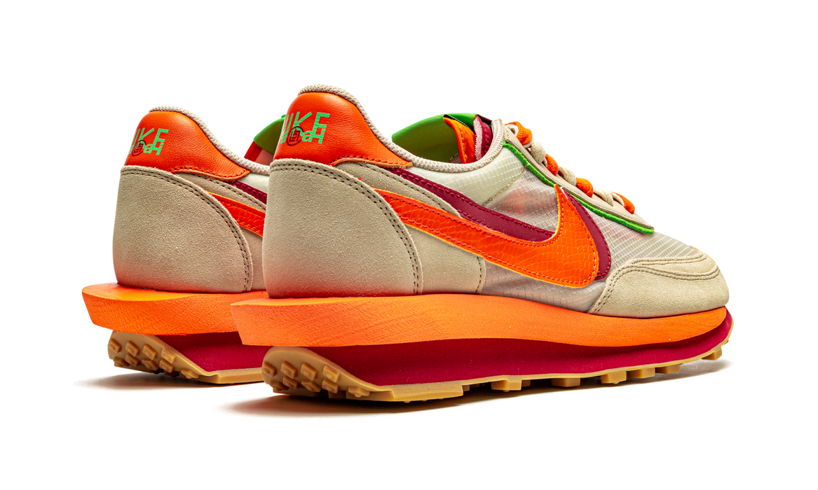Nike LD Waffle sacai CLOT Kiss of Death Net Orange Blaze