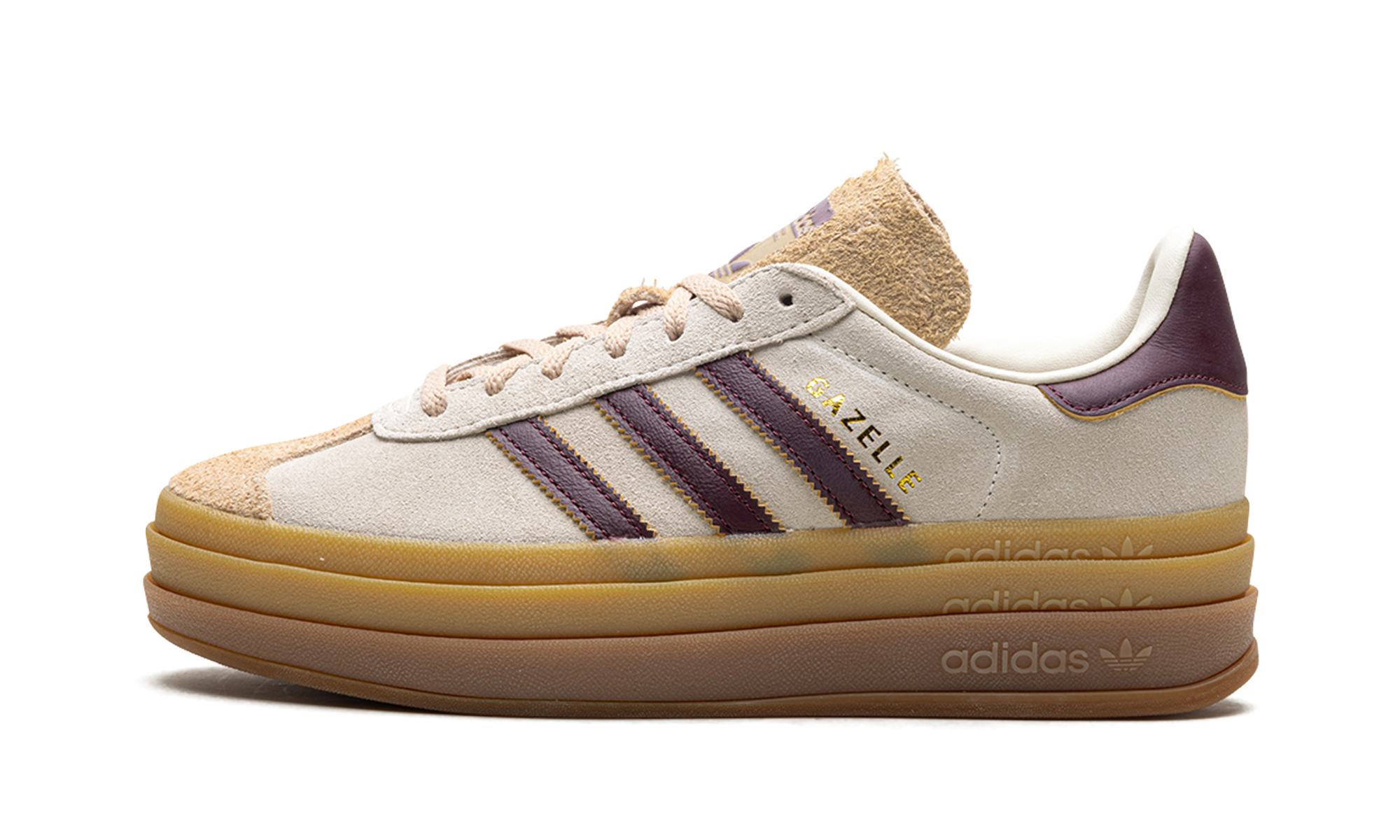 adidas Gazelle Bold Cream White Maroon (Women's)