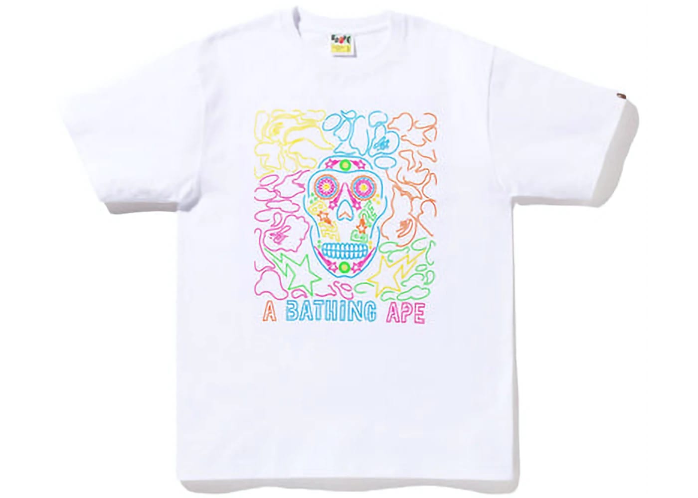 BAPE Halloween Neon Mexican Skull Tee Black