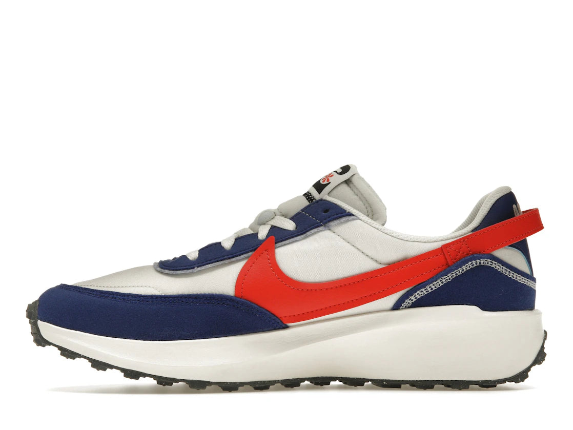 Nike Waffle Debut Swoosh Habanero Red Old Royal
