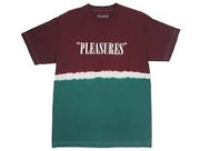 PLEASURES UTAH DIP DYE TEE Maroon