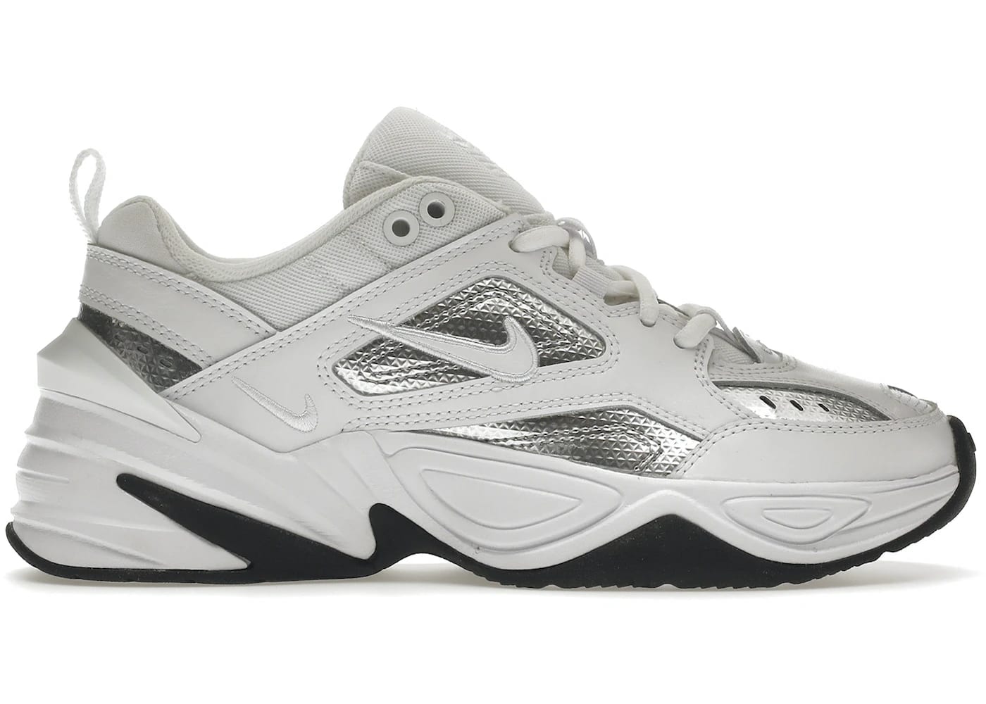 Nike M2K Tekno White Metallic Silver Black (Women's)